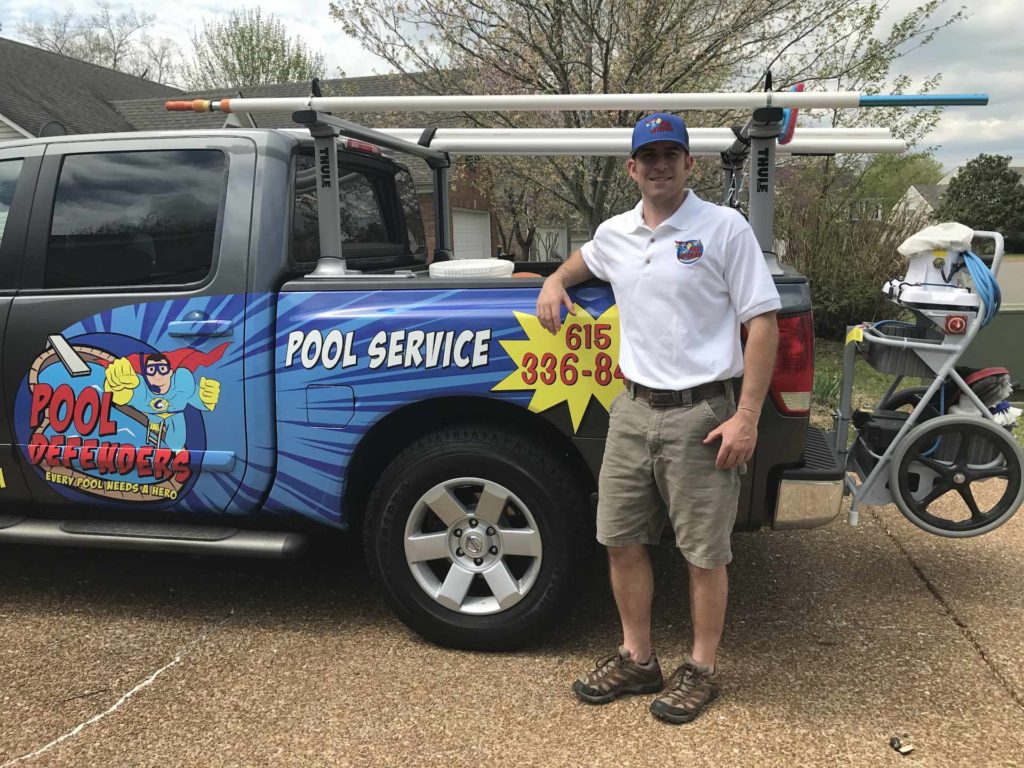 Joel CLine of Pool Defenders ready to repair your Nashville pool.